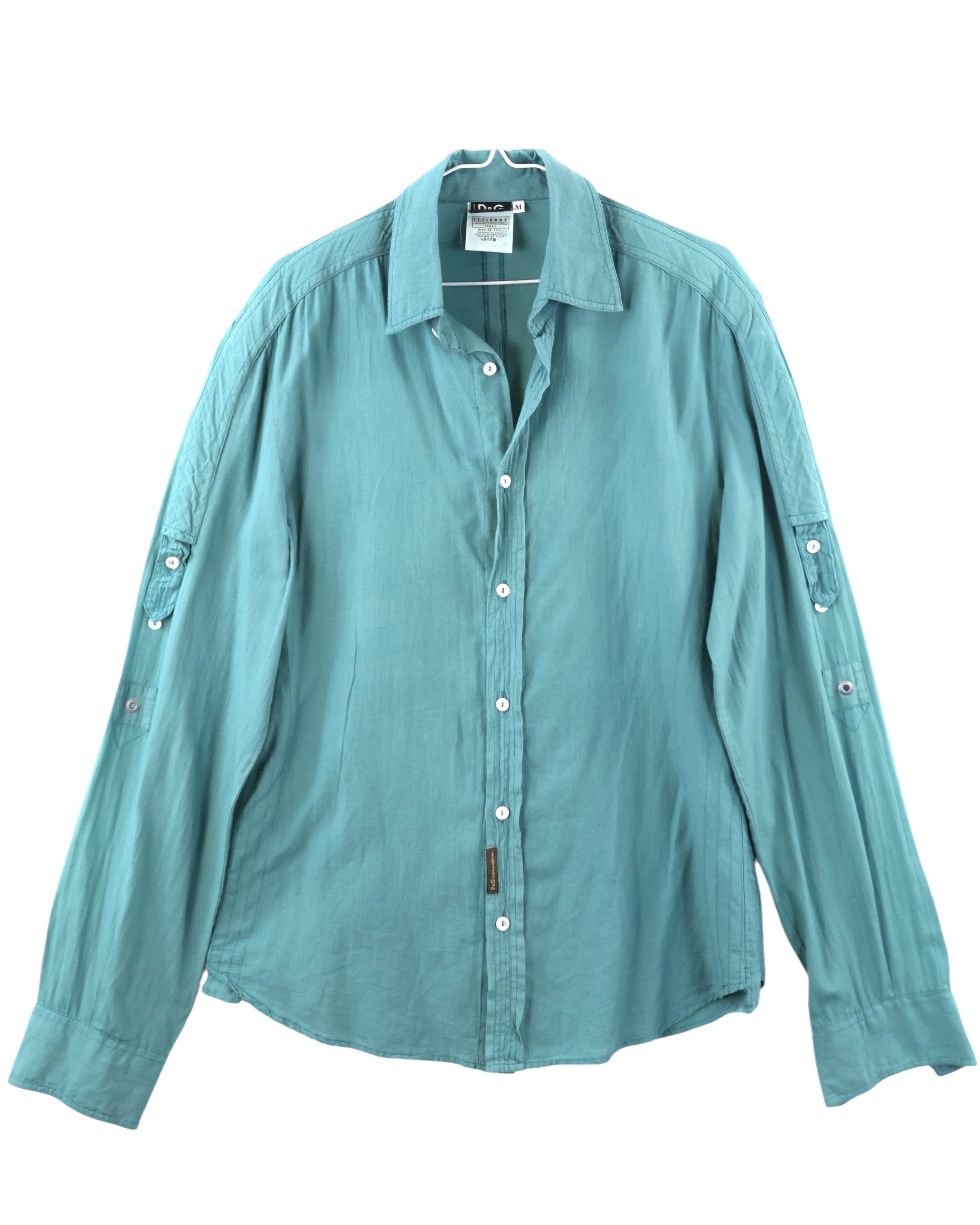 Dolce Gabbana turquoise dress shirt 04/2001