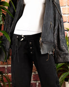 Voyage Mazzilli Michielsens black jeans with shark teeth pendants
