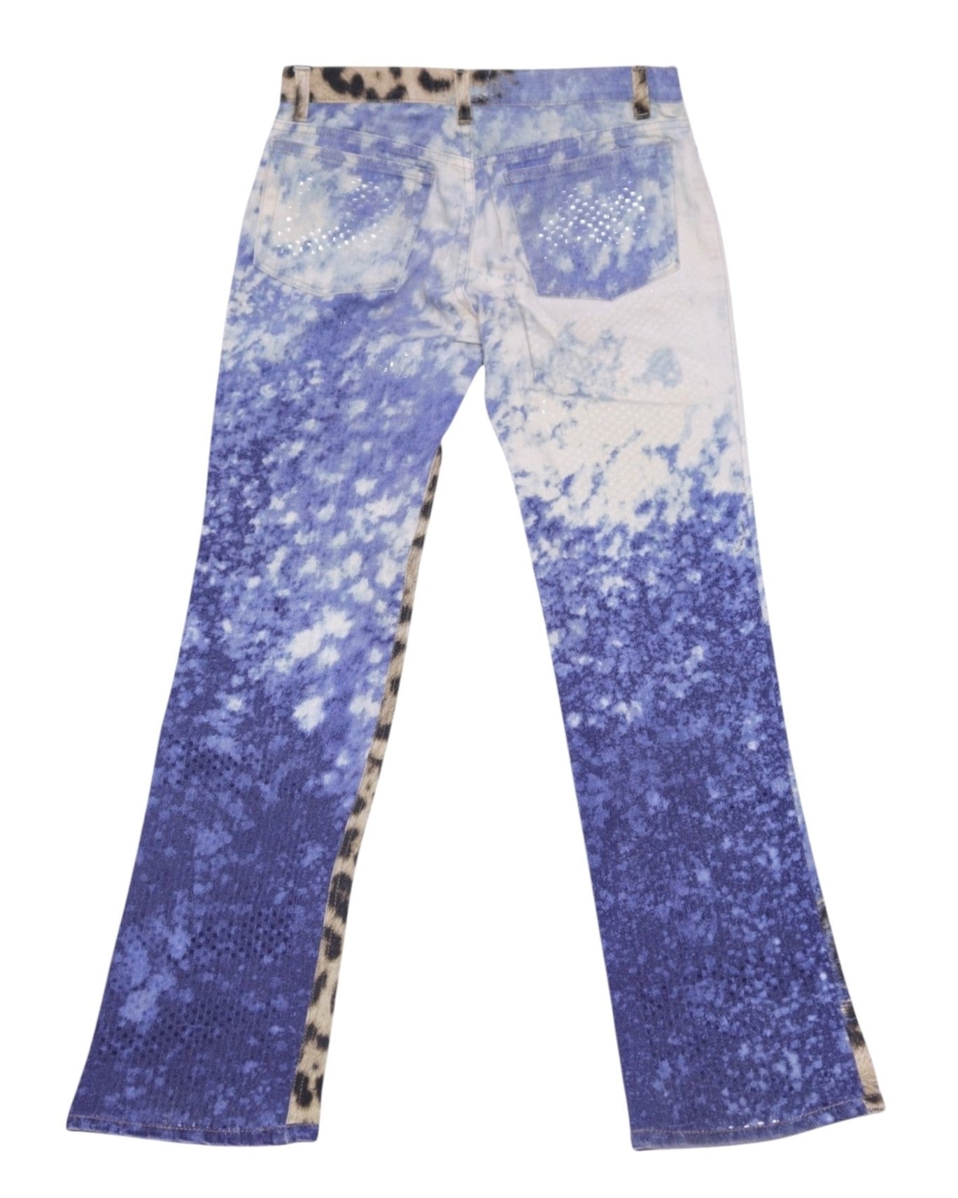 2000s Roberto Cavalli leopard print jeans