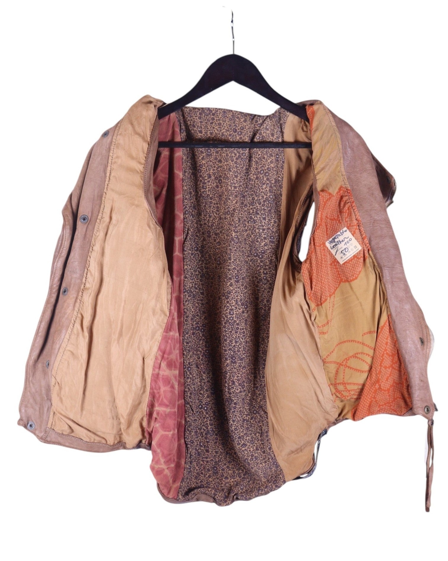 Christian Peau tan-beige leather vest