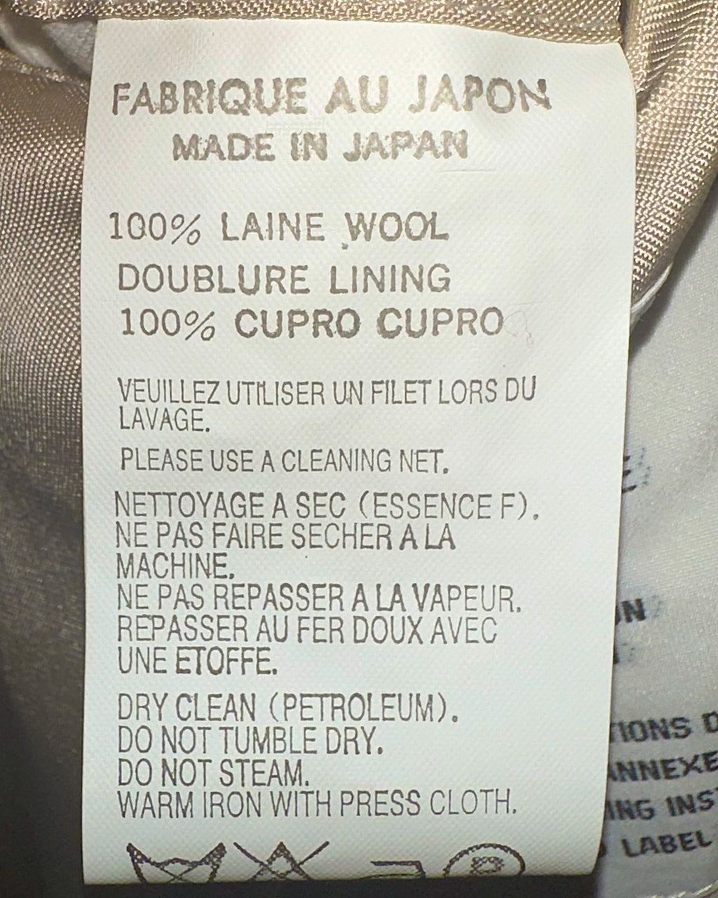 Yohji Yamamoto long wool coat
