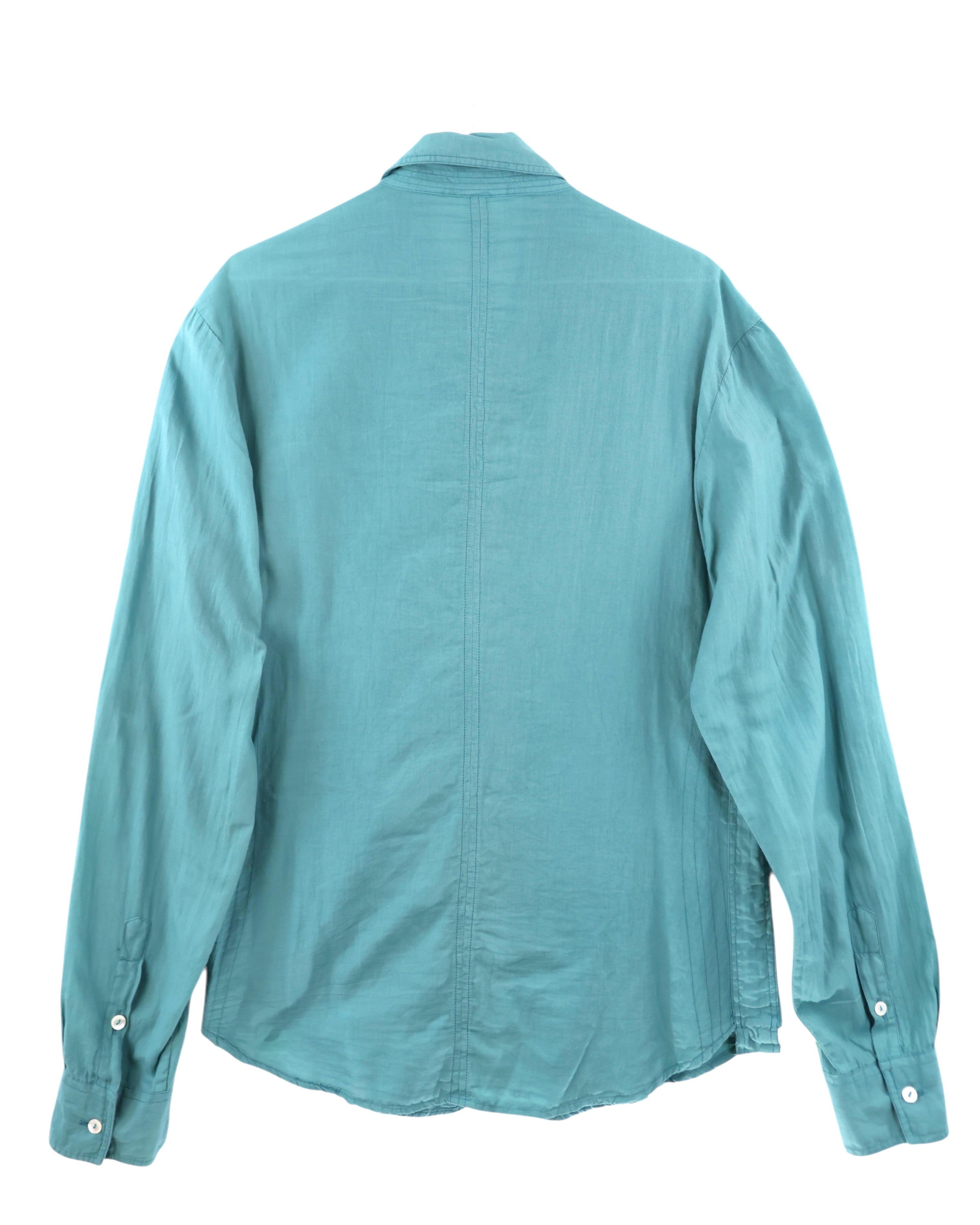 Dolce Gabbana turquoise dress shirt 04/2001