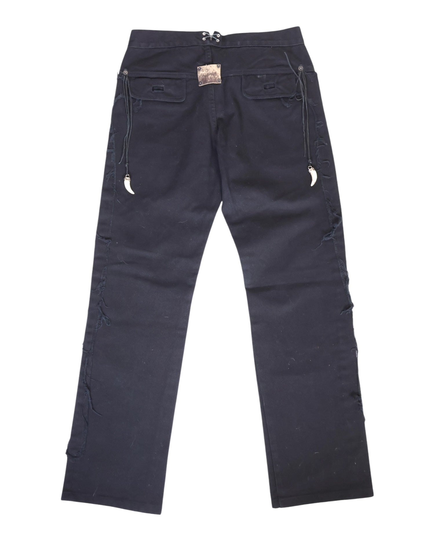 Voyage Mazzilli Michielsens black jeans with shark teeth pendants