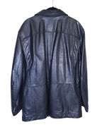 Gianfranco Ferre black calfskin Nappa leather jacket