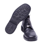 Versace Jeans couture black leather boots