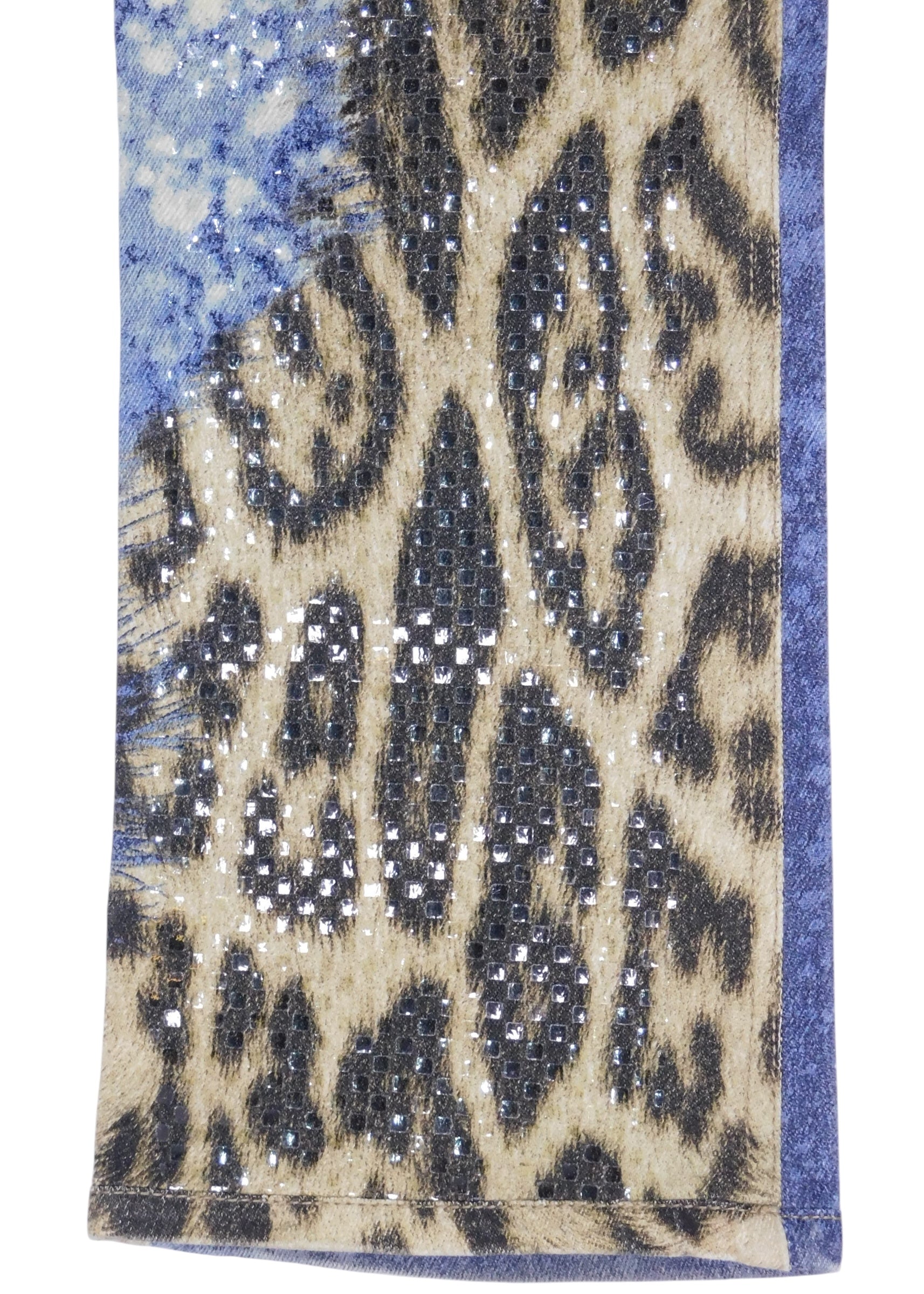 2000s Roberto Cavalli leopard print jeans