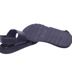 Yohji Yamamoto black leather strap sandal
