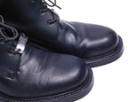 Versace Jeans couture black leather boots