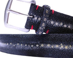 billionnaire Galuchat leather belt