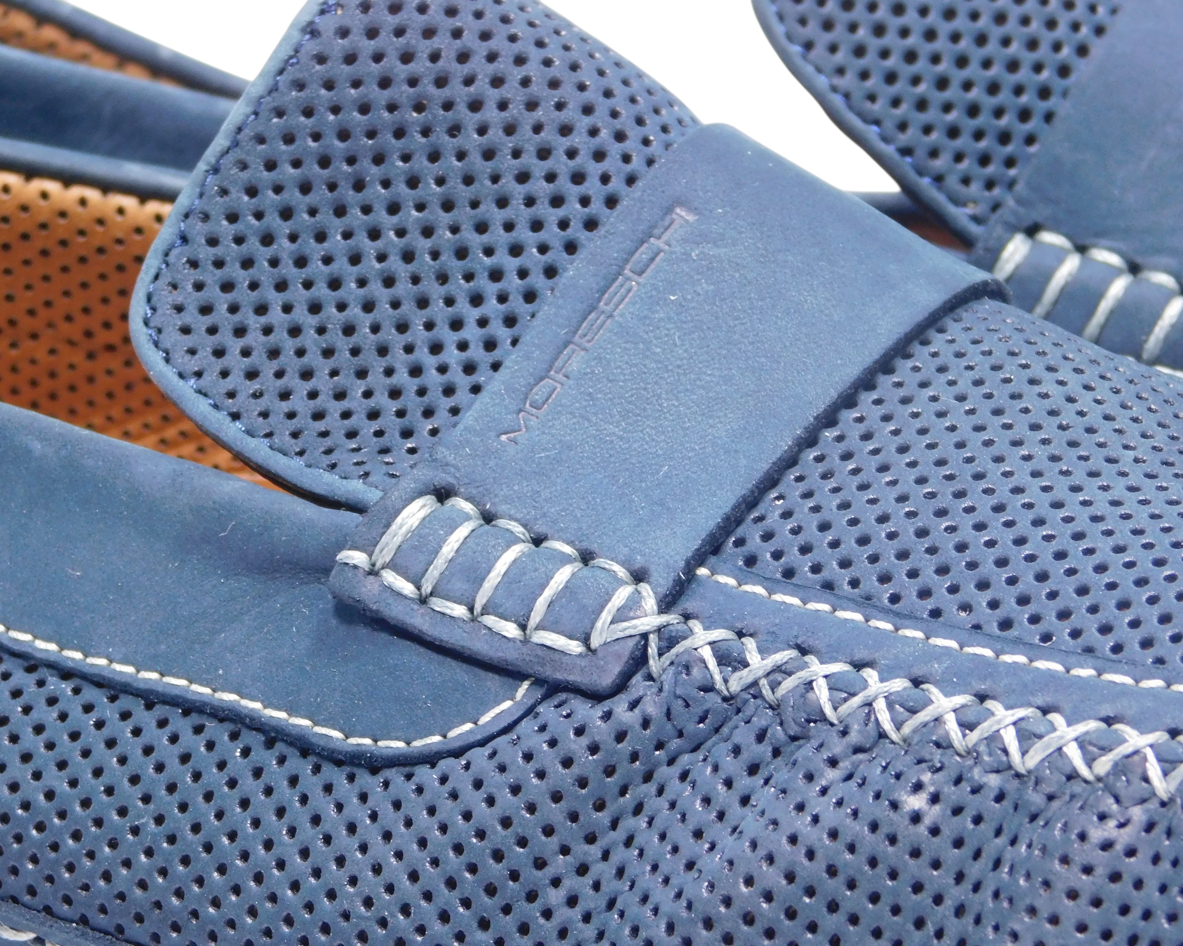 Moreschi blue leather shoes