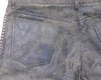 Ralph Lauren double RL 2008 leather Gem Studded pants