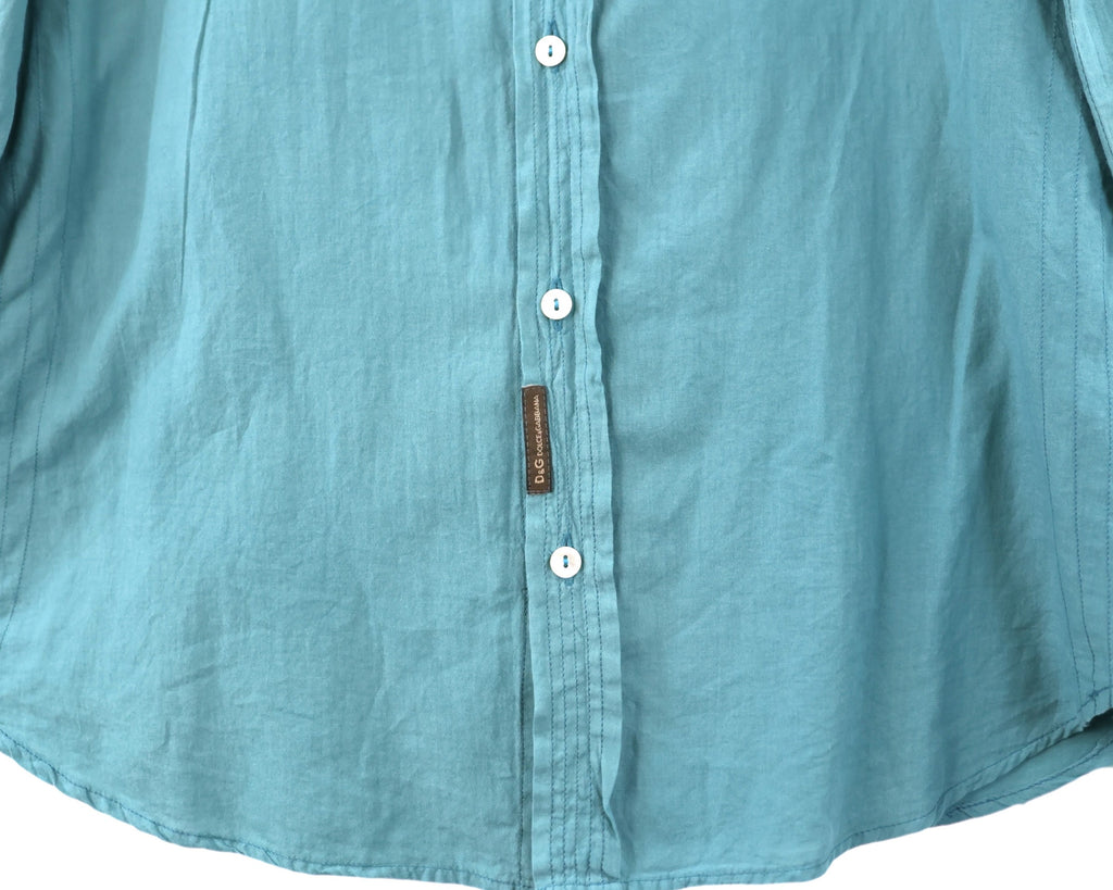 Dolce Gabbana turquoise dress shirt 04/2001