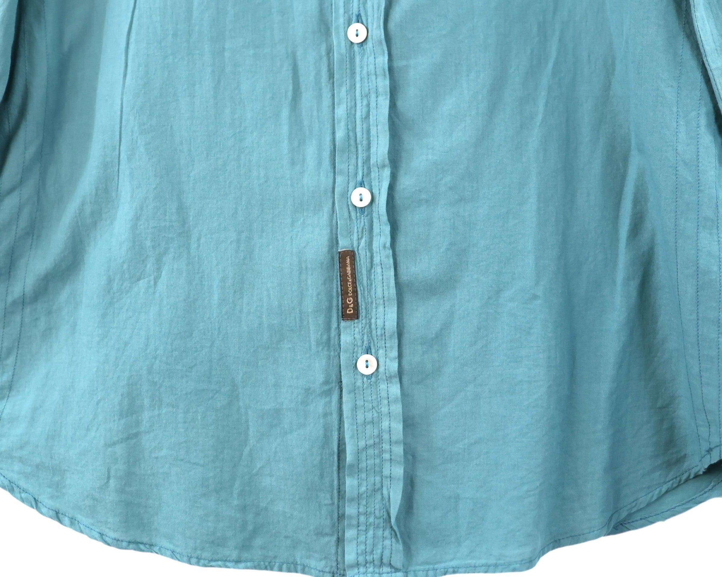 Dolce Gabbana turquoise dress shirt 04/2001