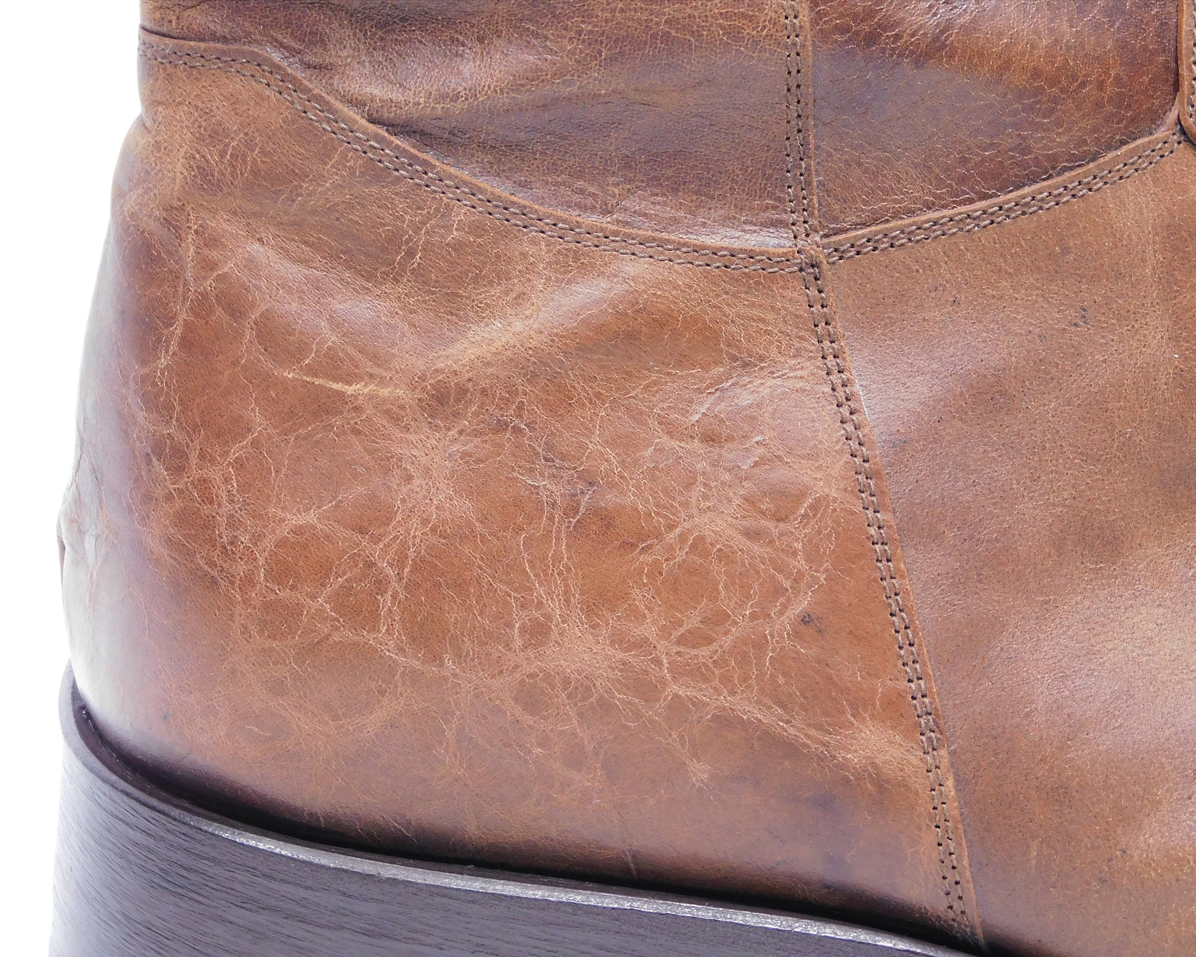 Gianni Barbato leather western santiag boots