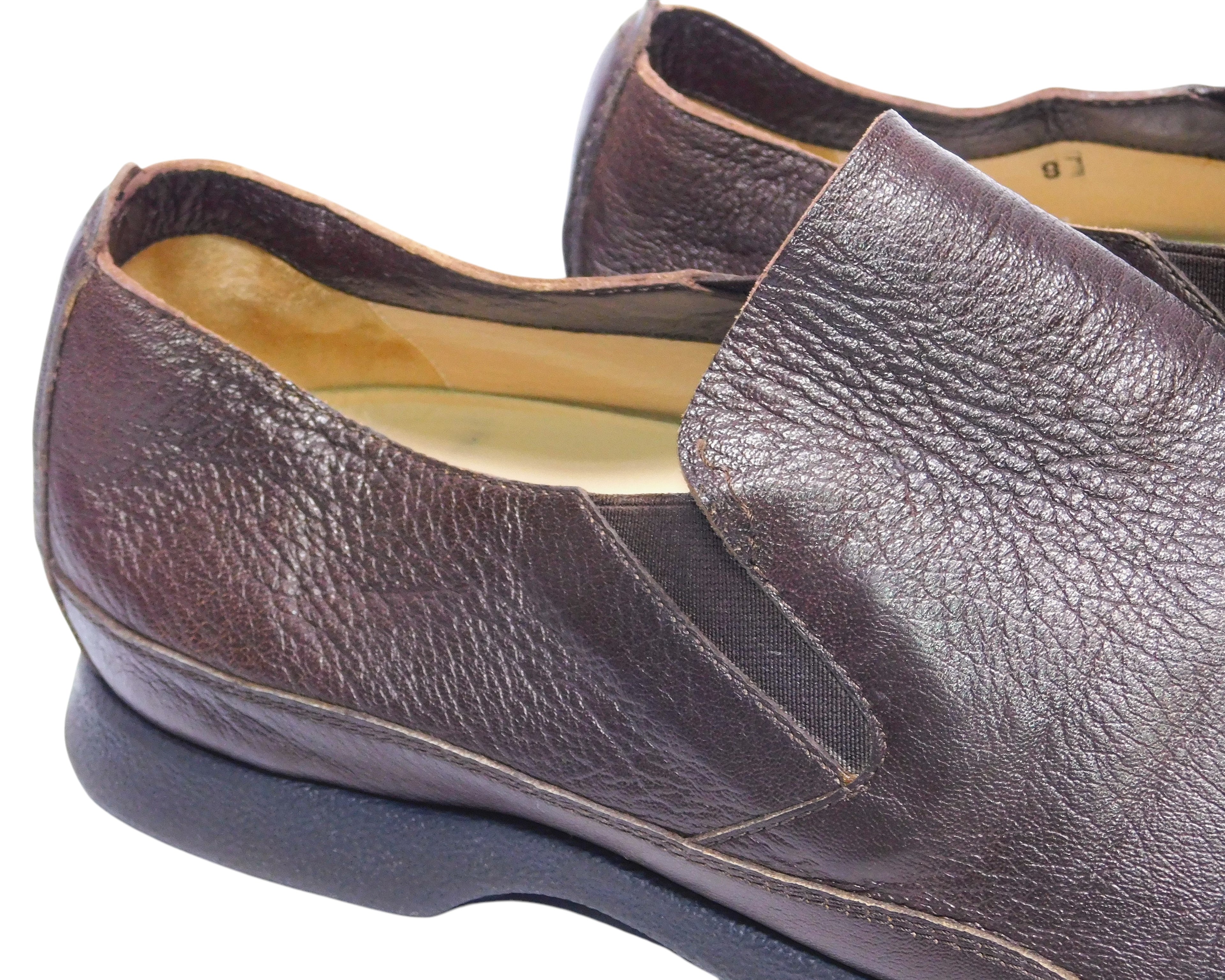 Costume National Brown Leather Loafers