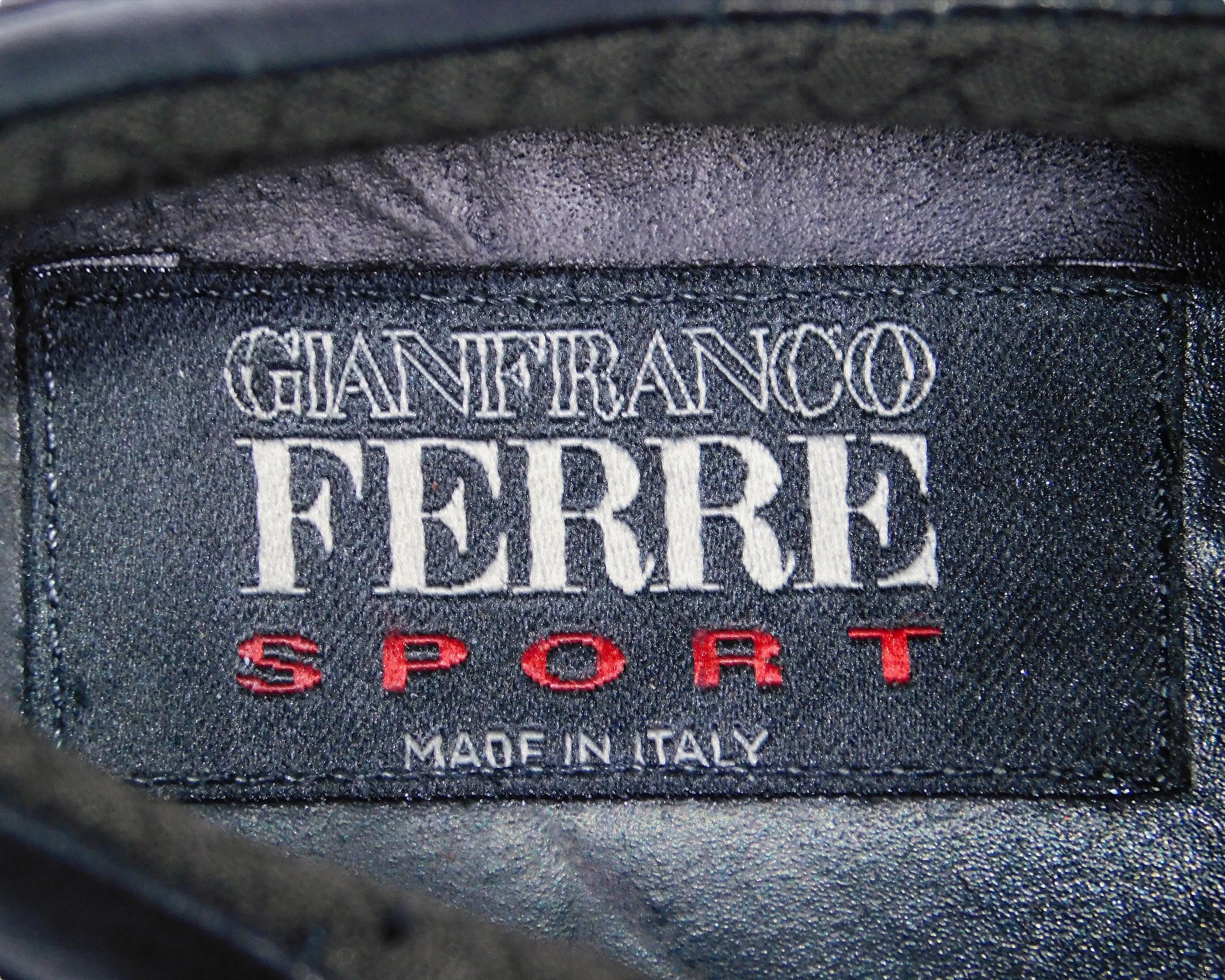 Gianfranco Ferre Sport black leather shoes