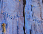 Voyage Passion denim jacket with Faux leopard Fur Collar
