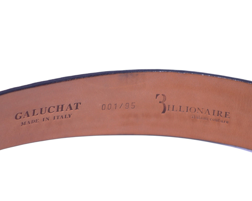 billionnaire Galuchat leather belt