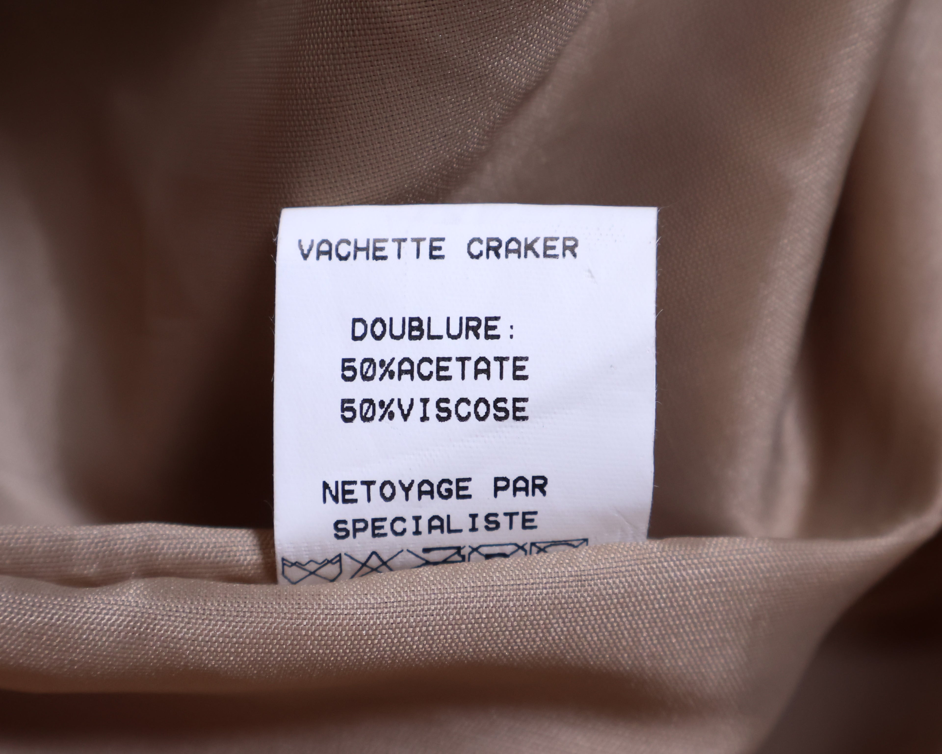 Vent Couvert beige calfskin pants