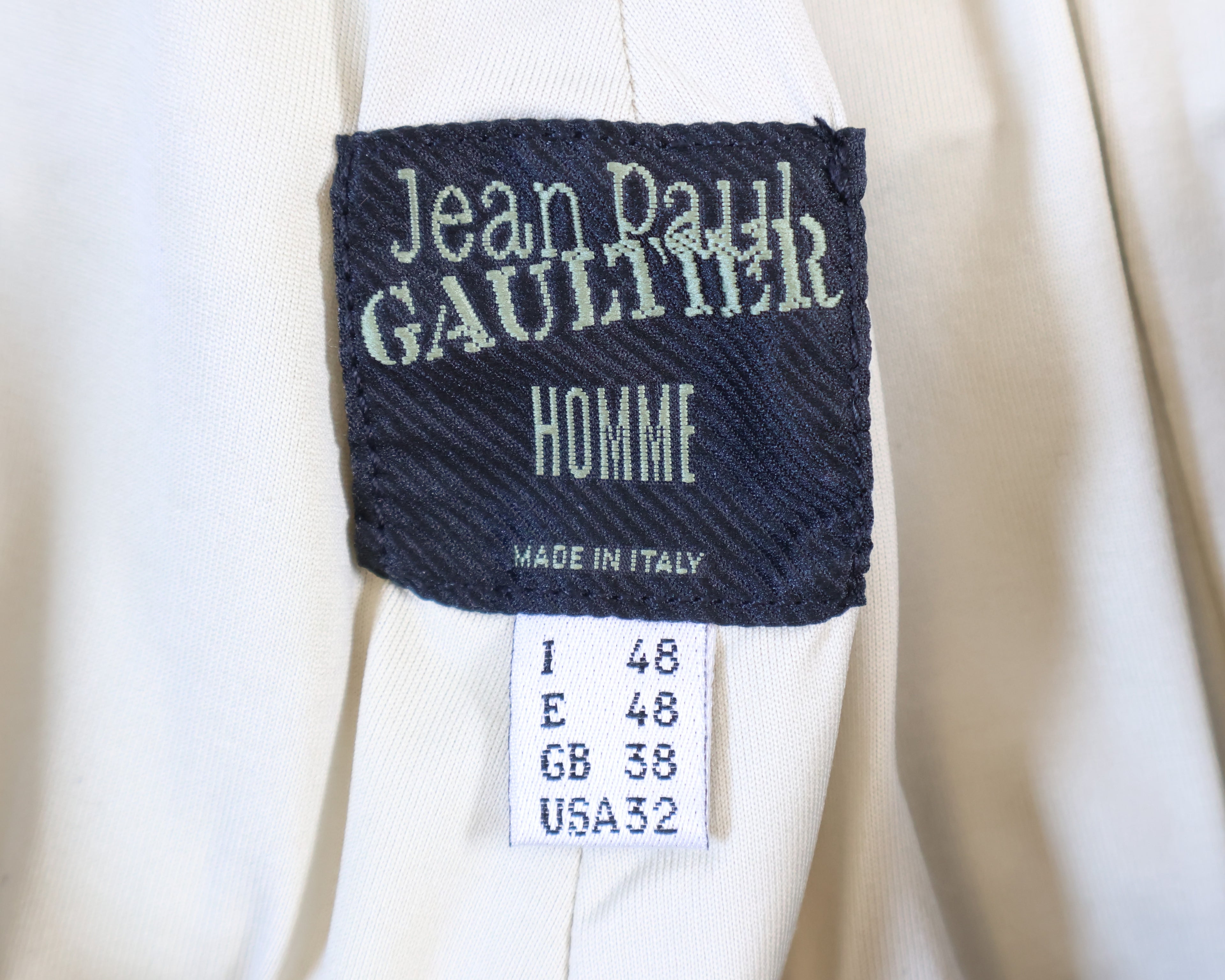 Jean Paul Gautier 90s black leather pants