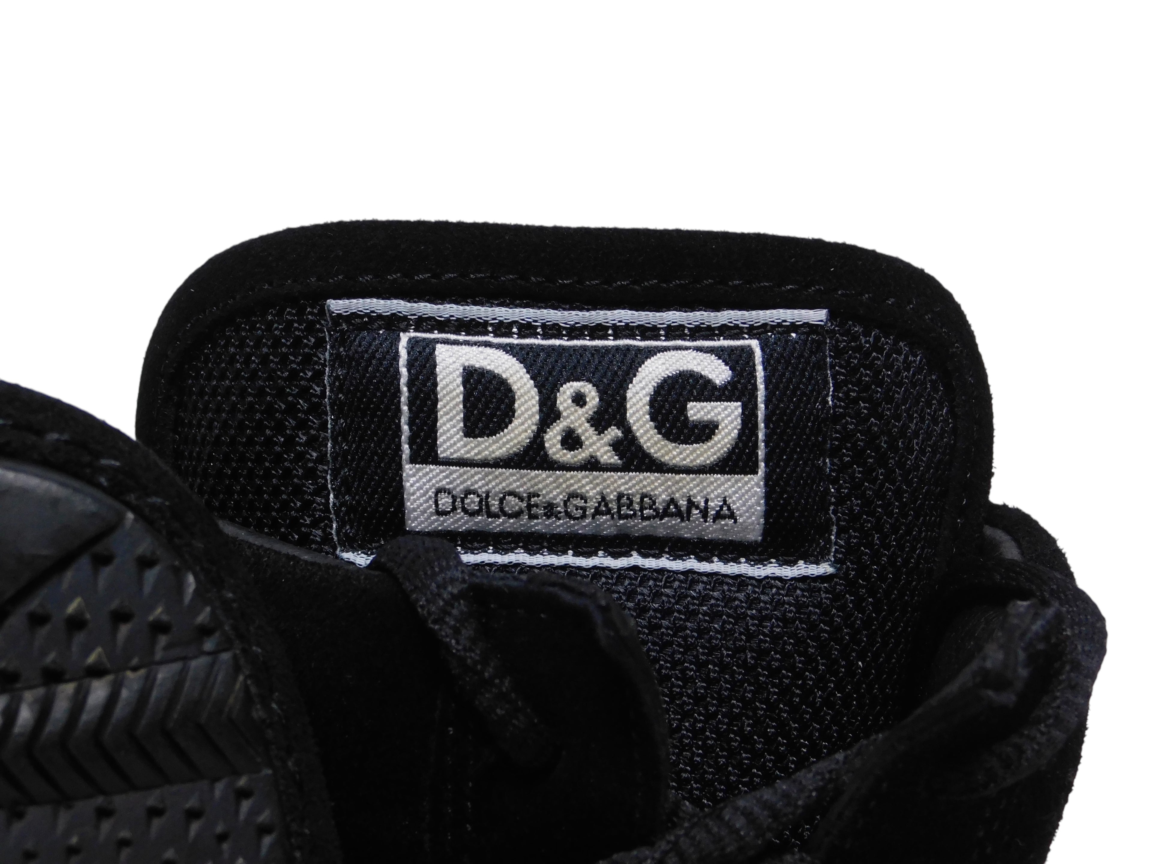 Dolce Gabbana black boxing shoes