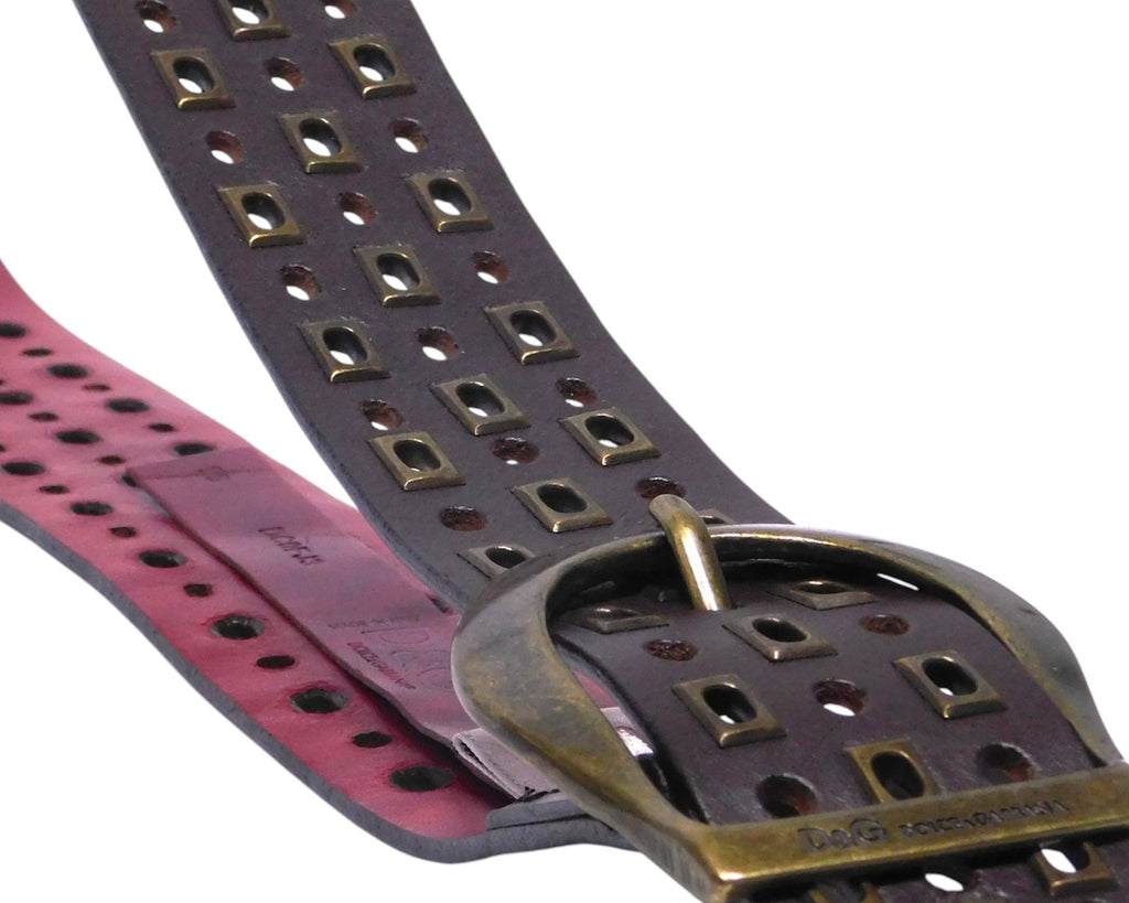 Dolce & Gabbana two-toned leather belt