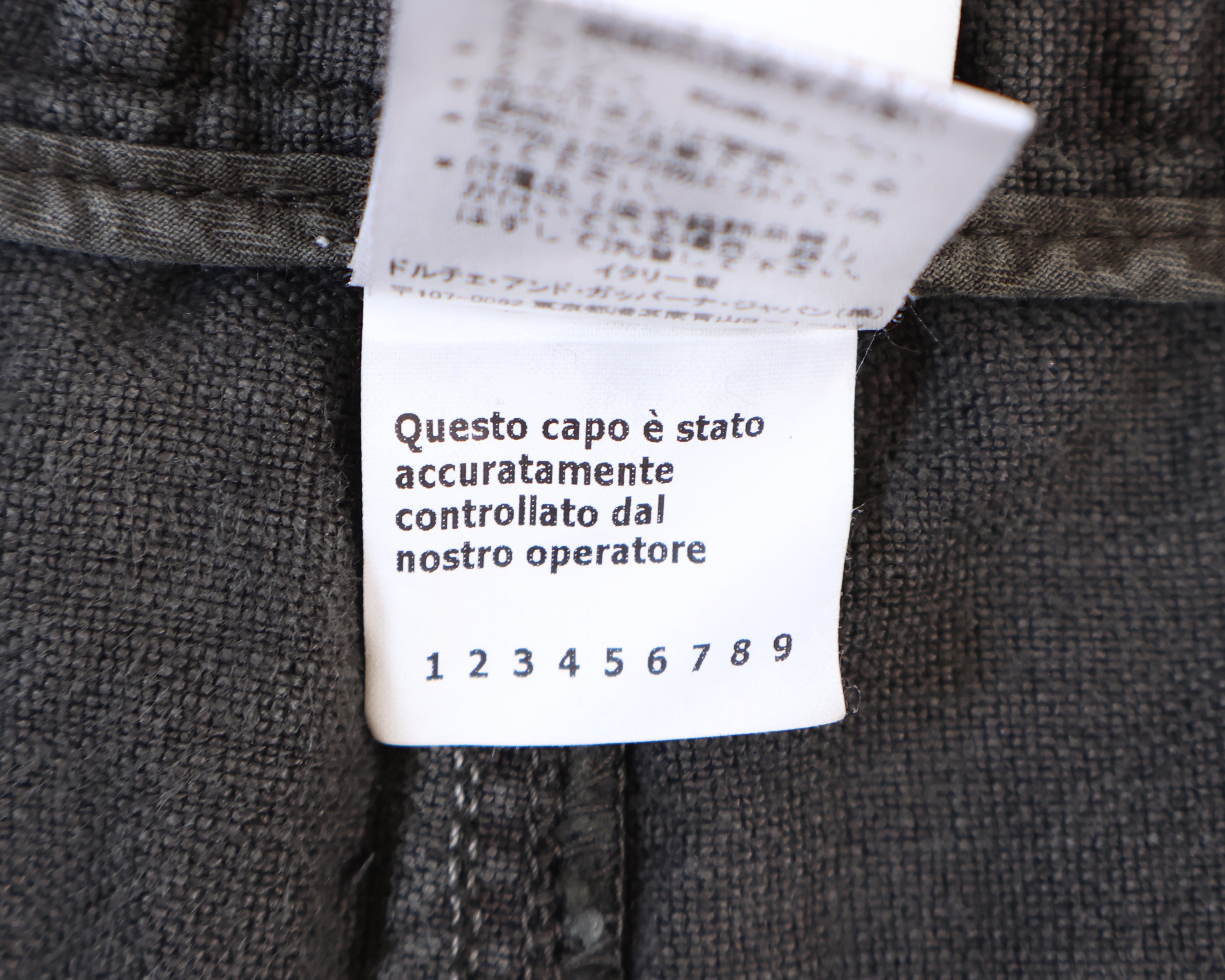 Dolce Gabbana dark gray jeans