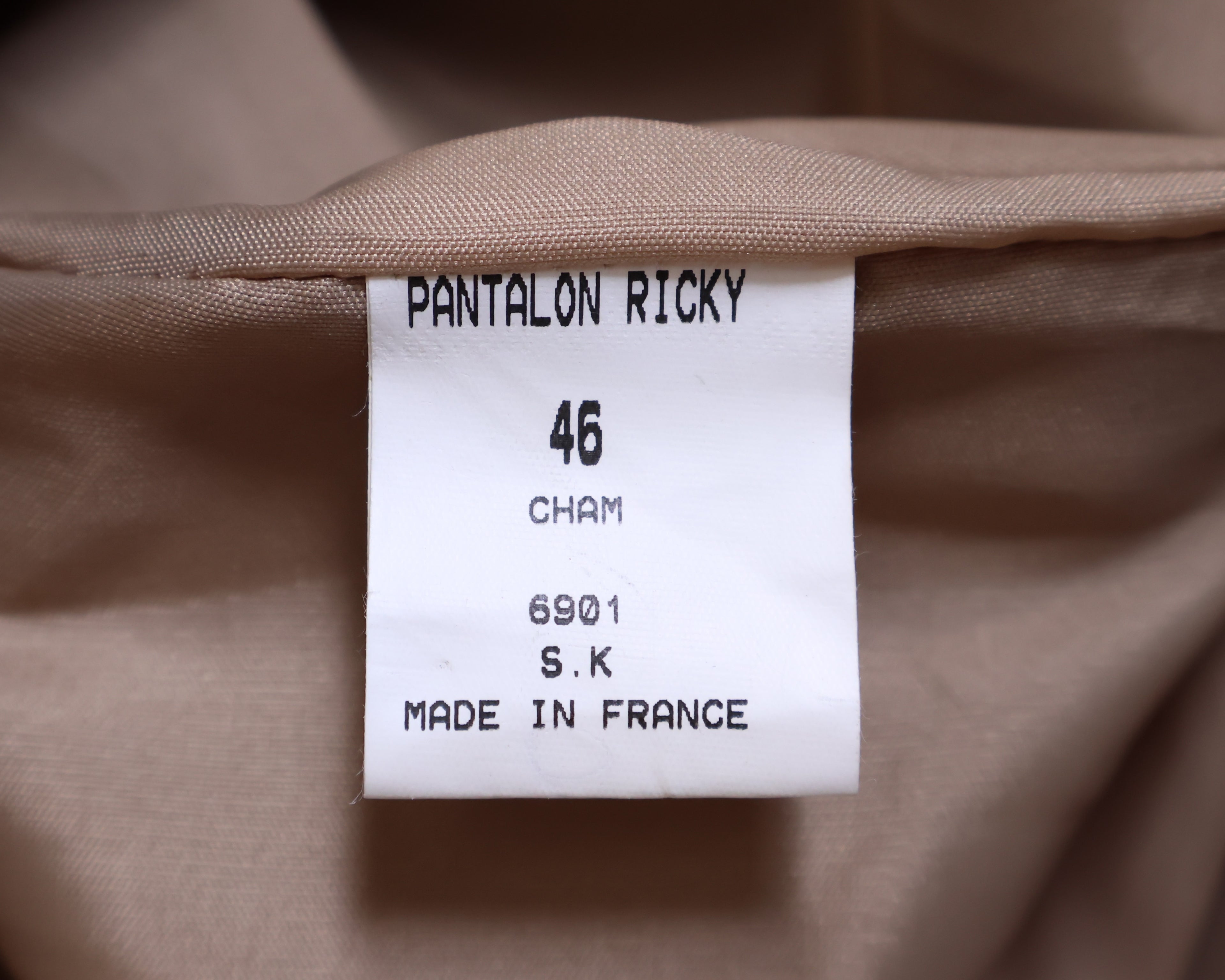 Vent Couvert beige calfskin pants
