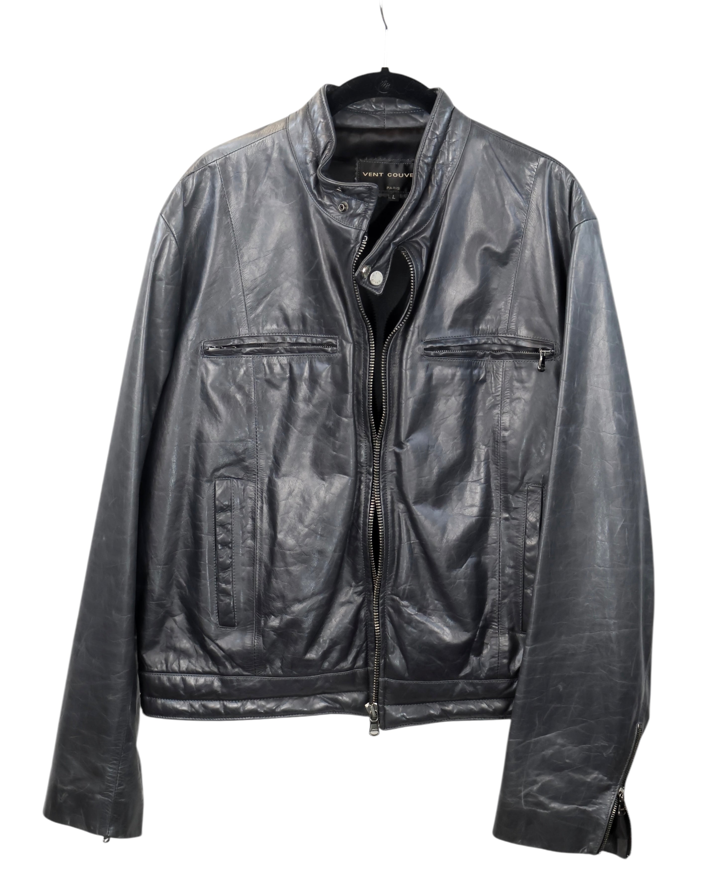 VentCouvert black leather jacket