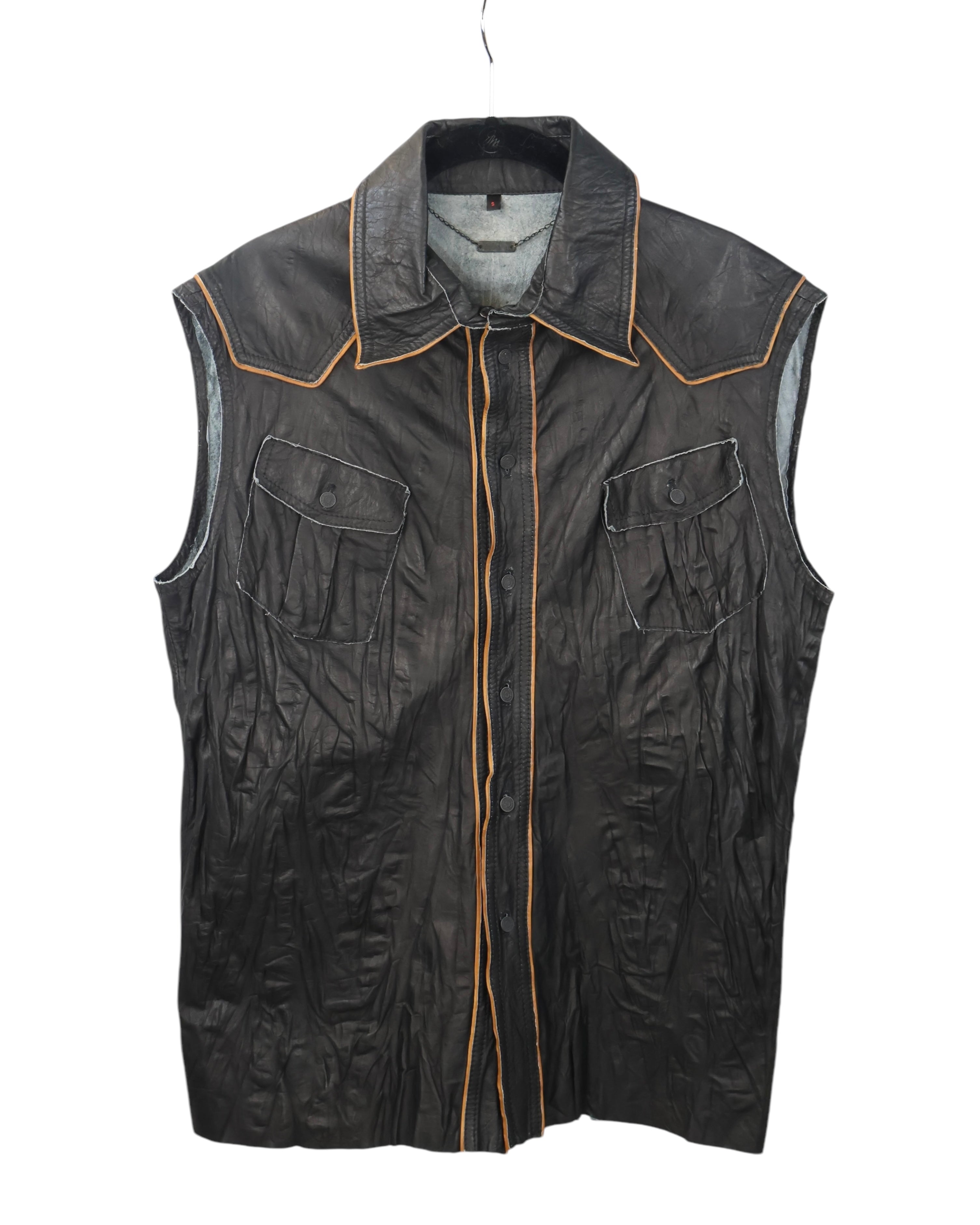 Roberto Cavalli leather vest