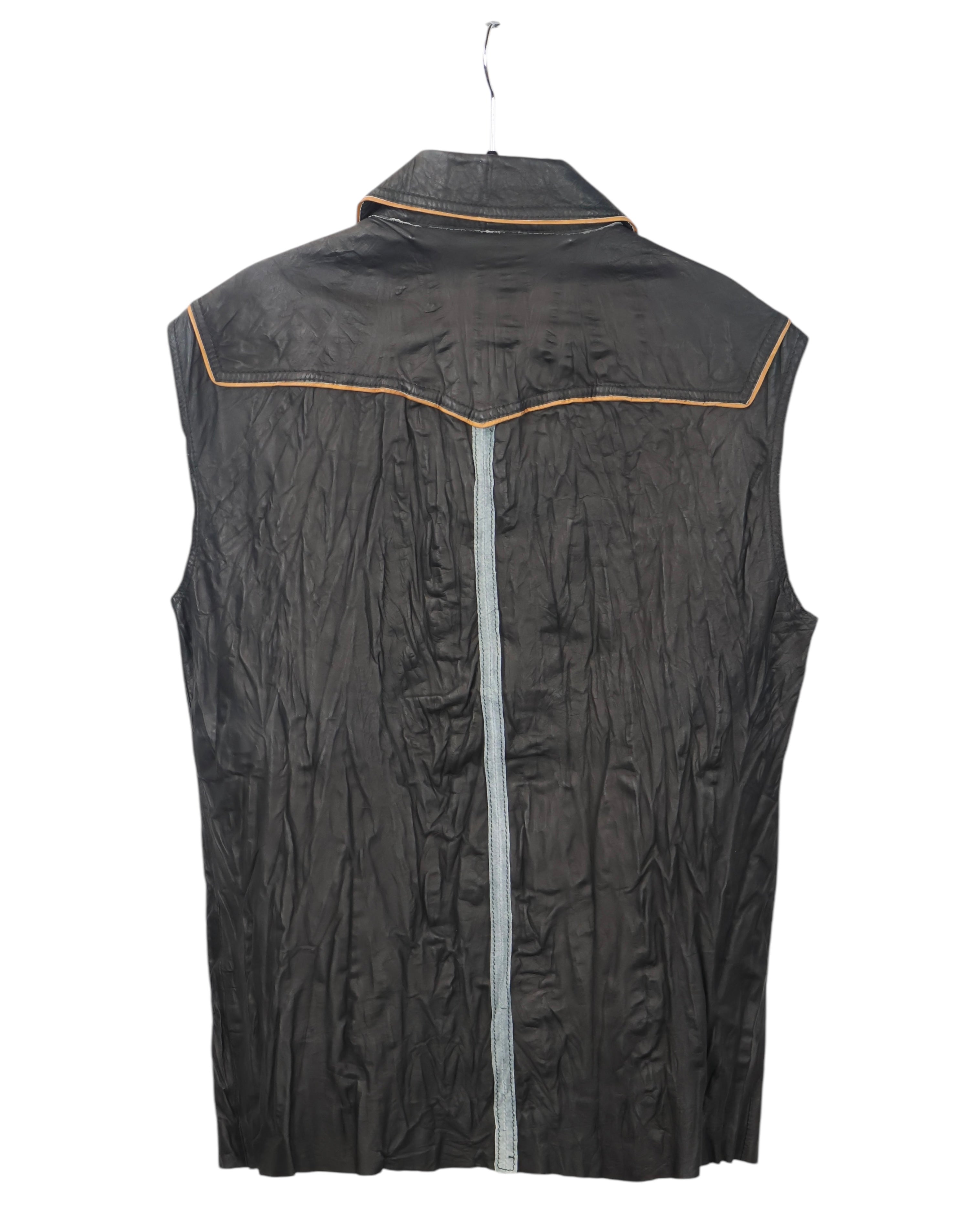 Roberto Cavalli leather vest