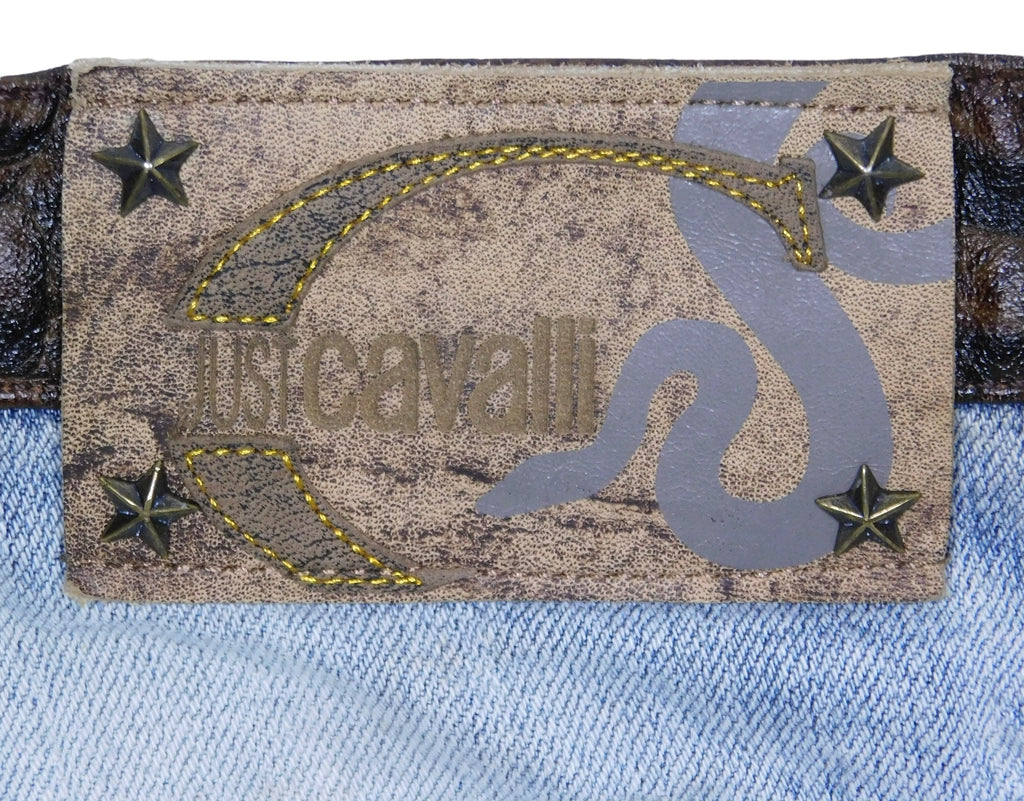 Roberto Cavalli jeans with metallic design