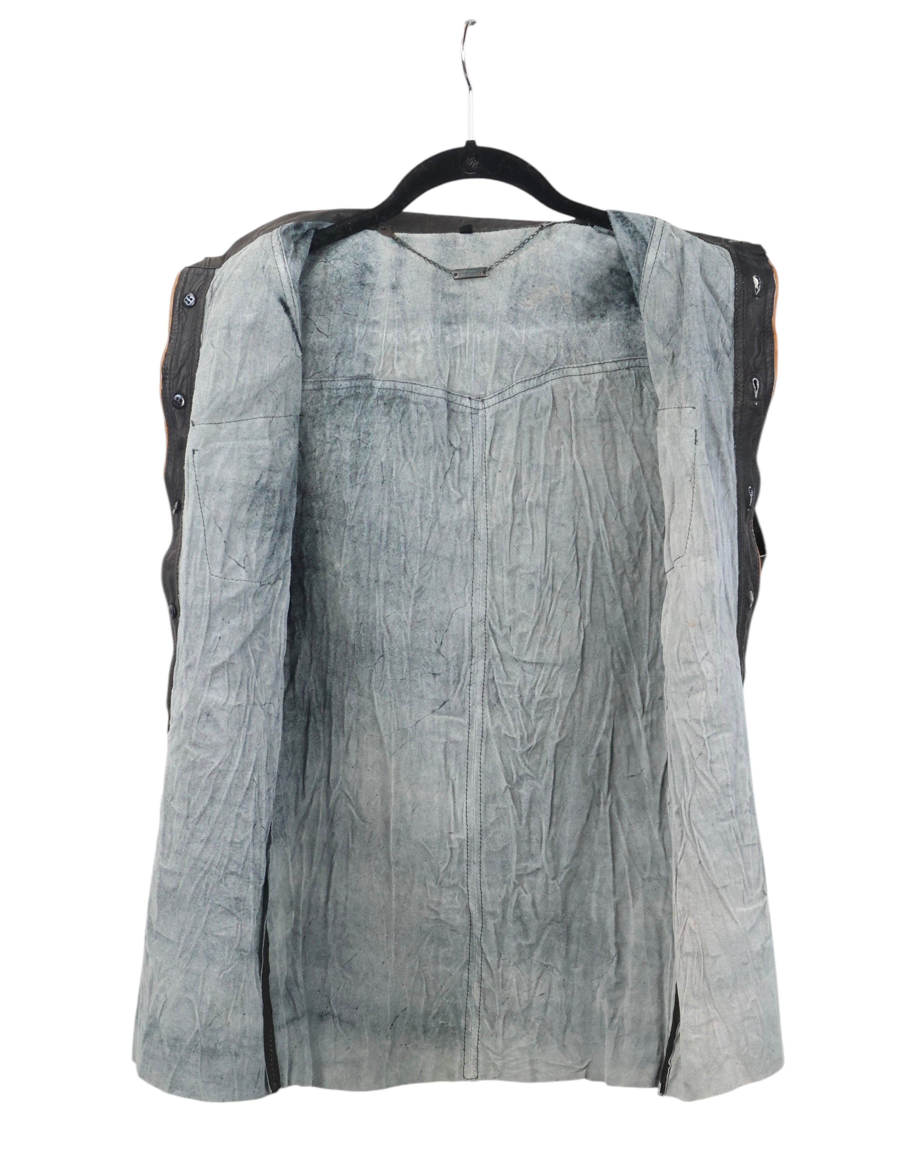 Roberto Cavalli leather vest