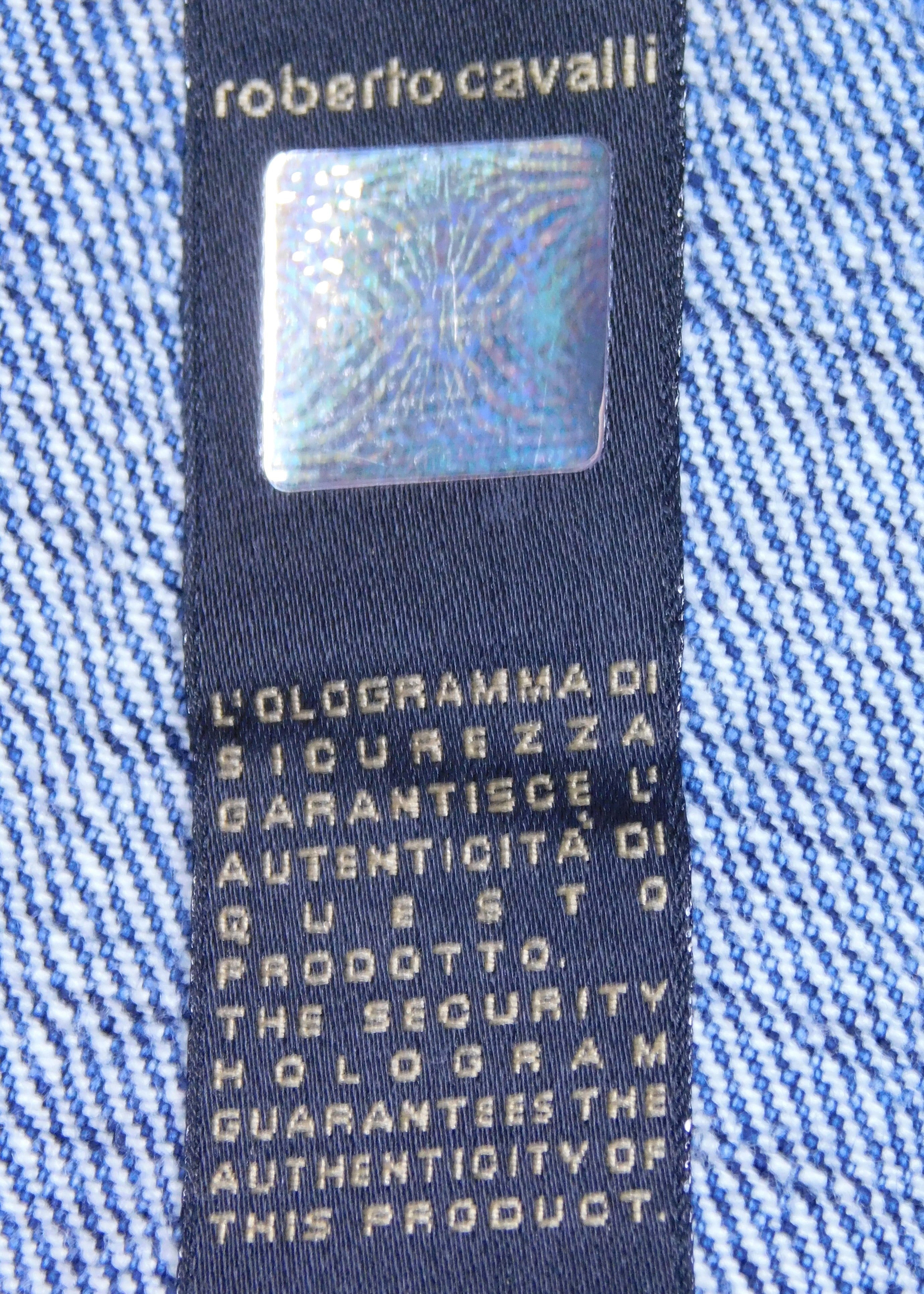 Roberto Cavalli jeans with metallic design