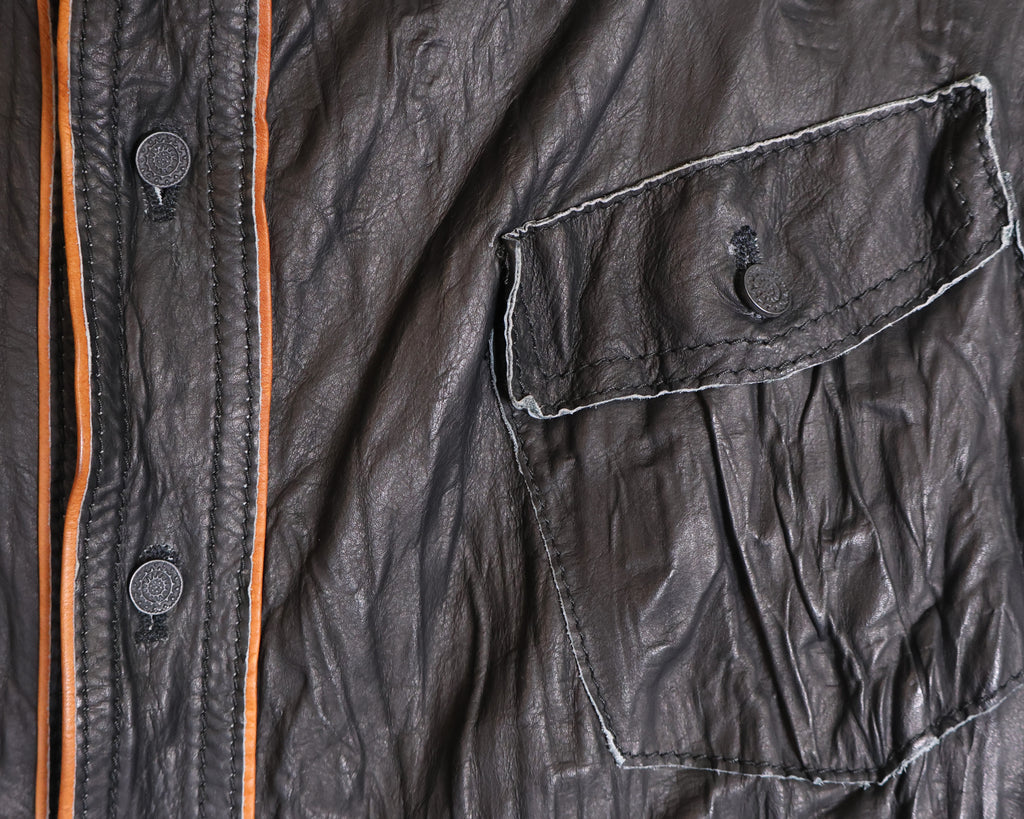 Roberto Cavalli leather vest