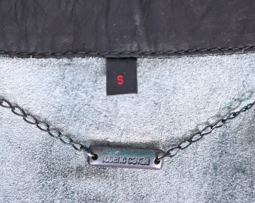 Roberto Cavalli leather vest