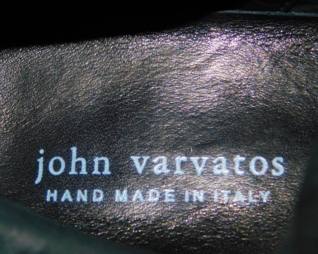 John Varvatos leather black boots