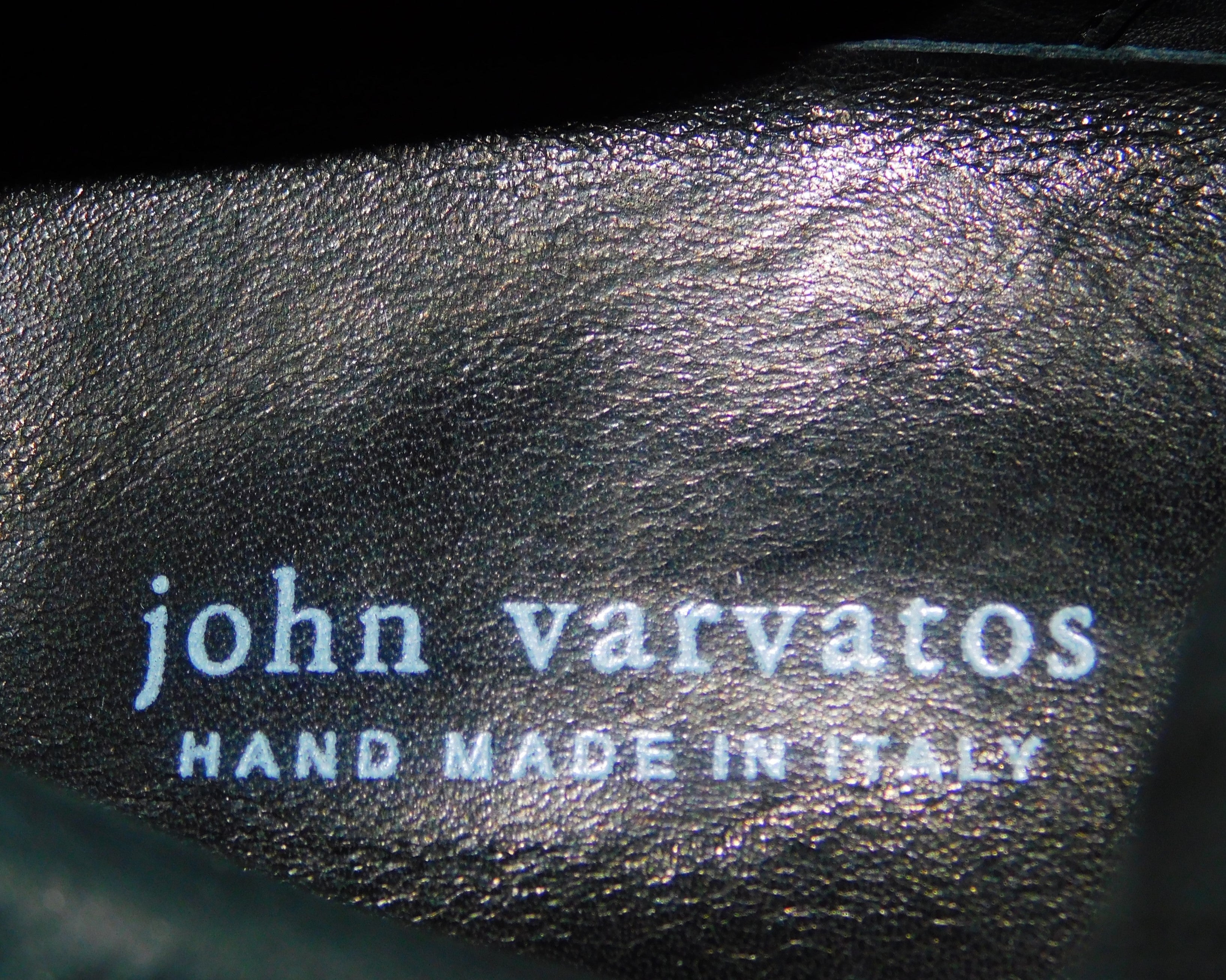 John Varvatos leather black boots