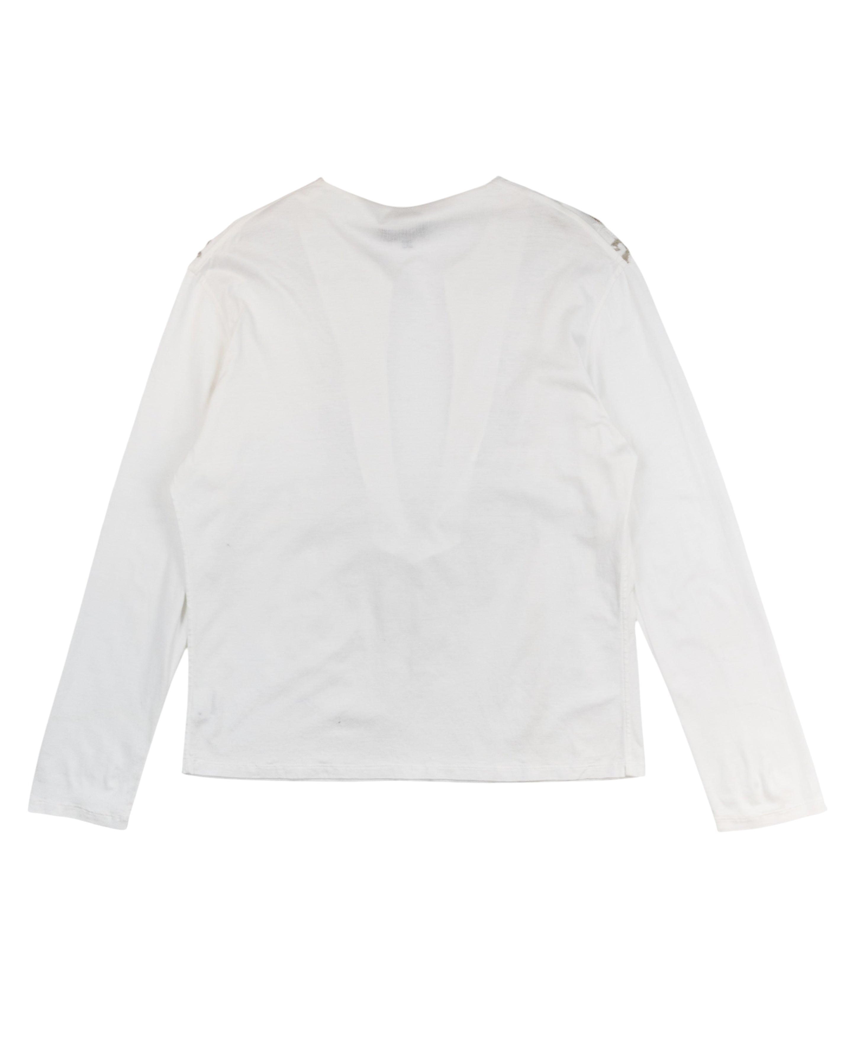Roberto Cavalli Embroidered Deep V-Neck Top