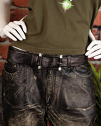 L’Eclaireur black leather belt