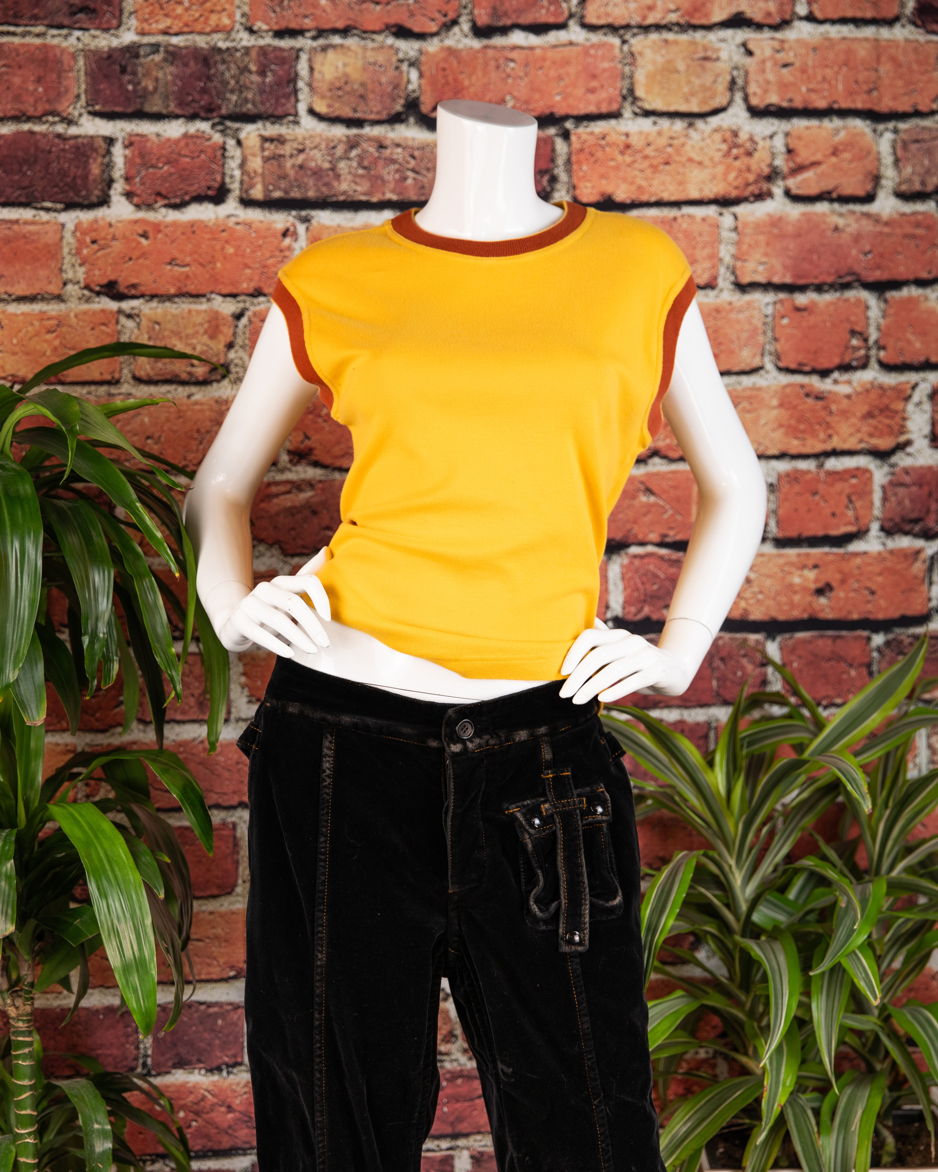Dolce Gabbana yellow shirt