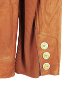 Roberto Cavalli tan-beige leather jacket
