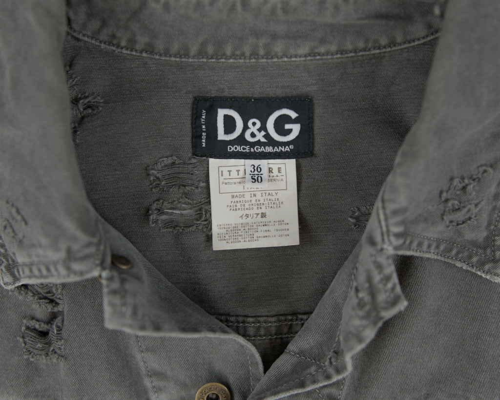 Dolce & Gabbana denim grey vest