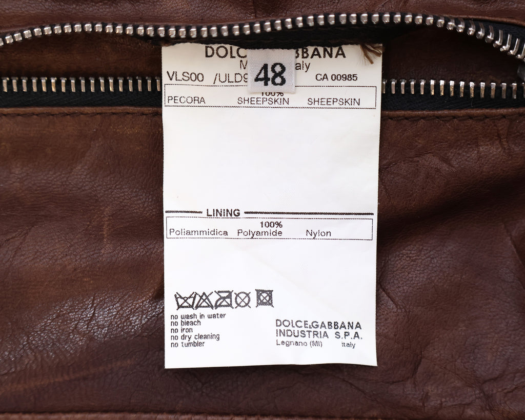 Dolce & Gabbana sheepskin leather Jacket