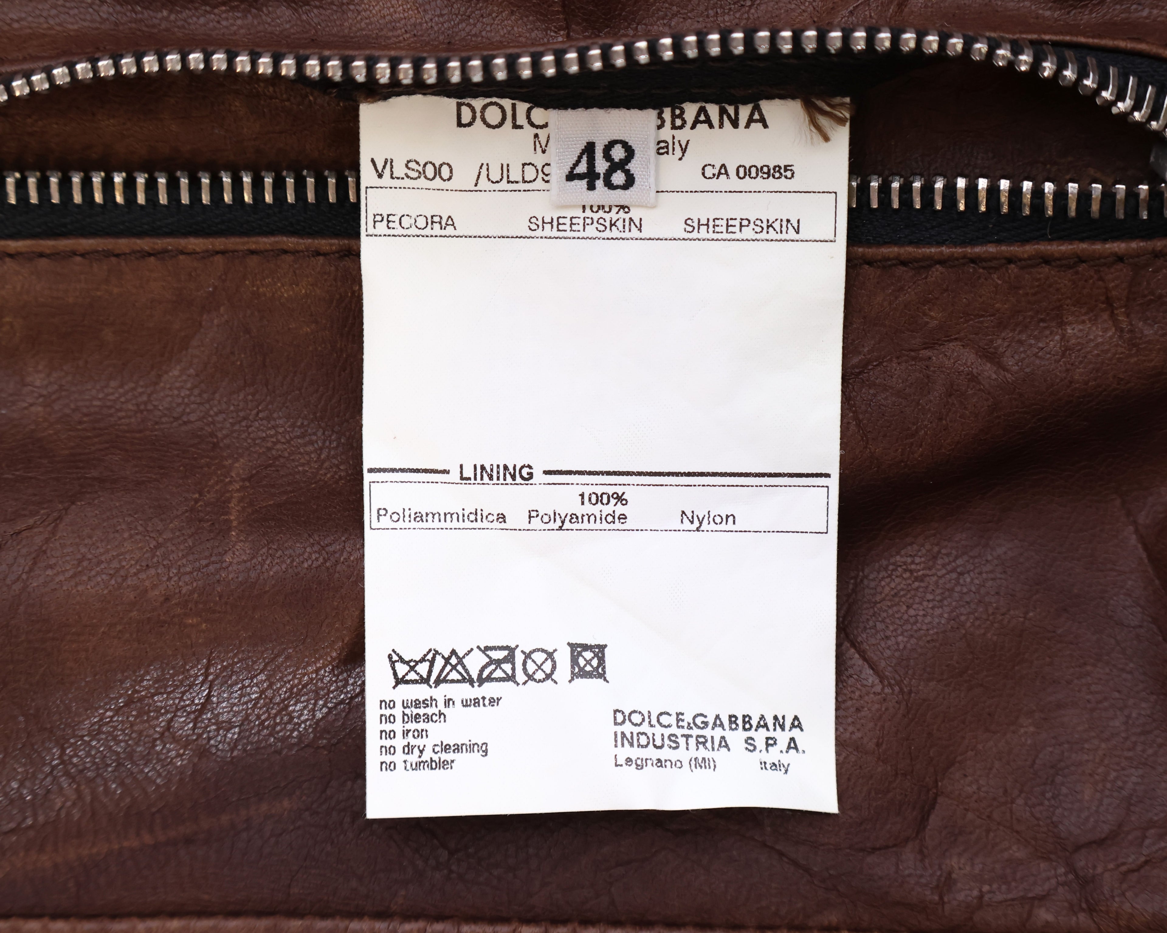 Dolce & Gabbana sheepskin leather Jacket
