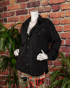 Dolce Gabbana black dress shirt with gold-tone zipper 2003/5