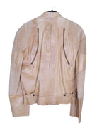 Roberto Cavalli beige leather jacket
