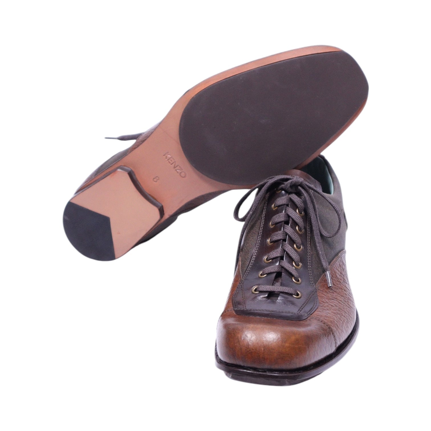Kenzo brown leather dress shoes