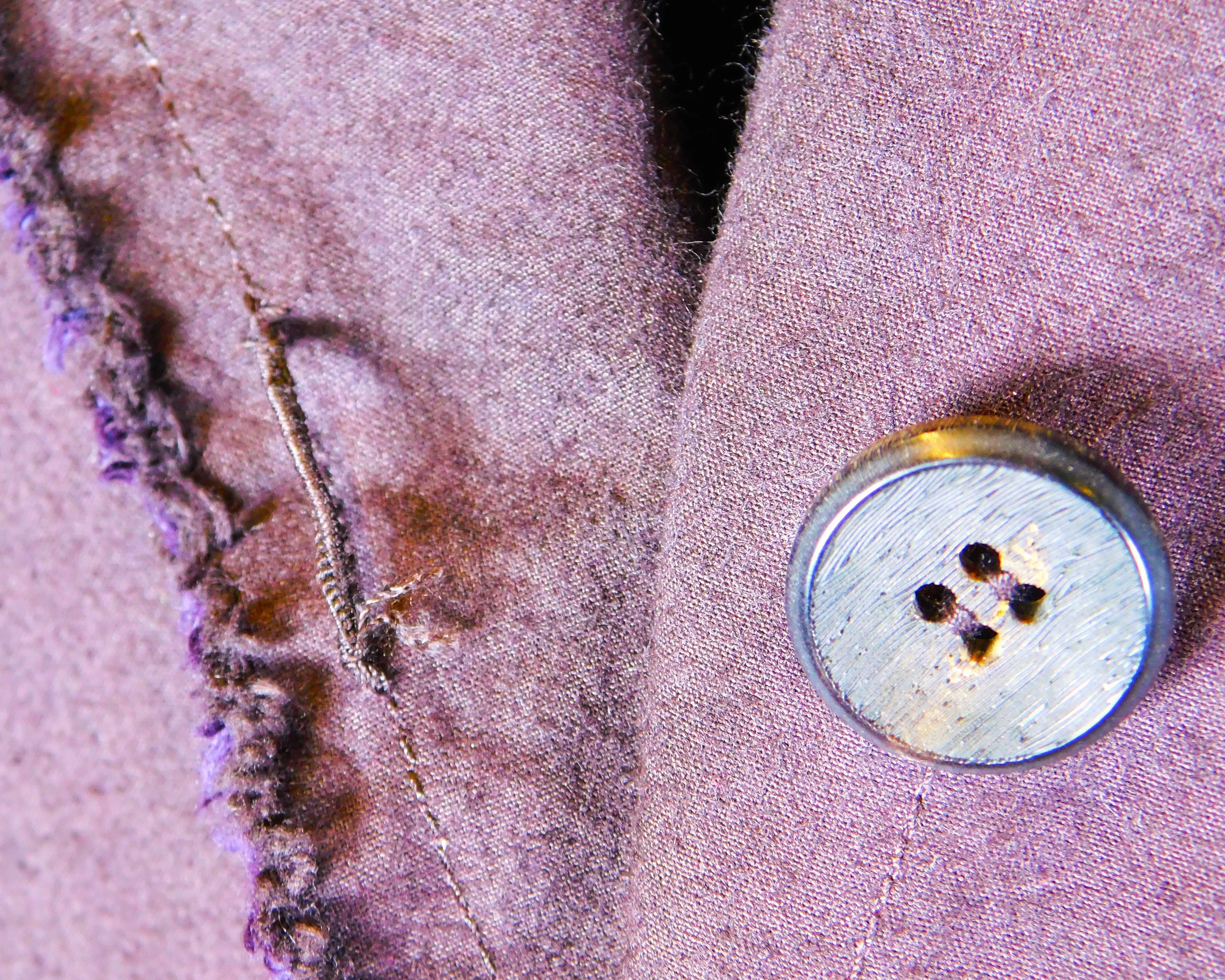 L’Maltieri Carpe Diem long purple trench coat