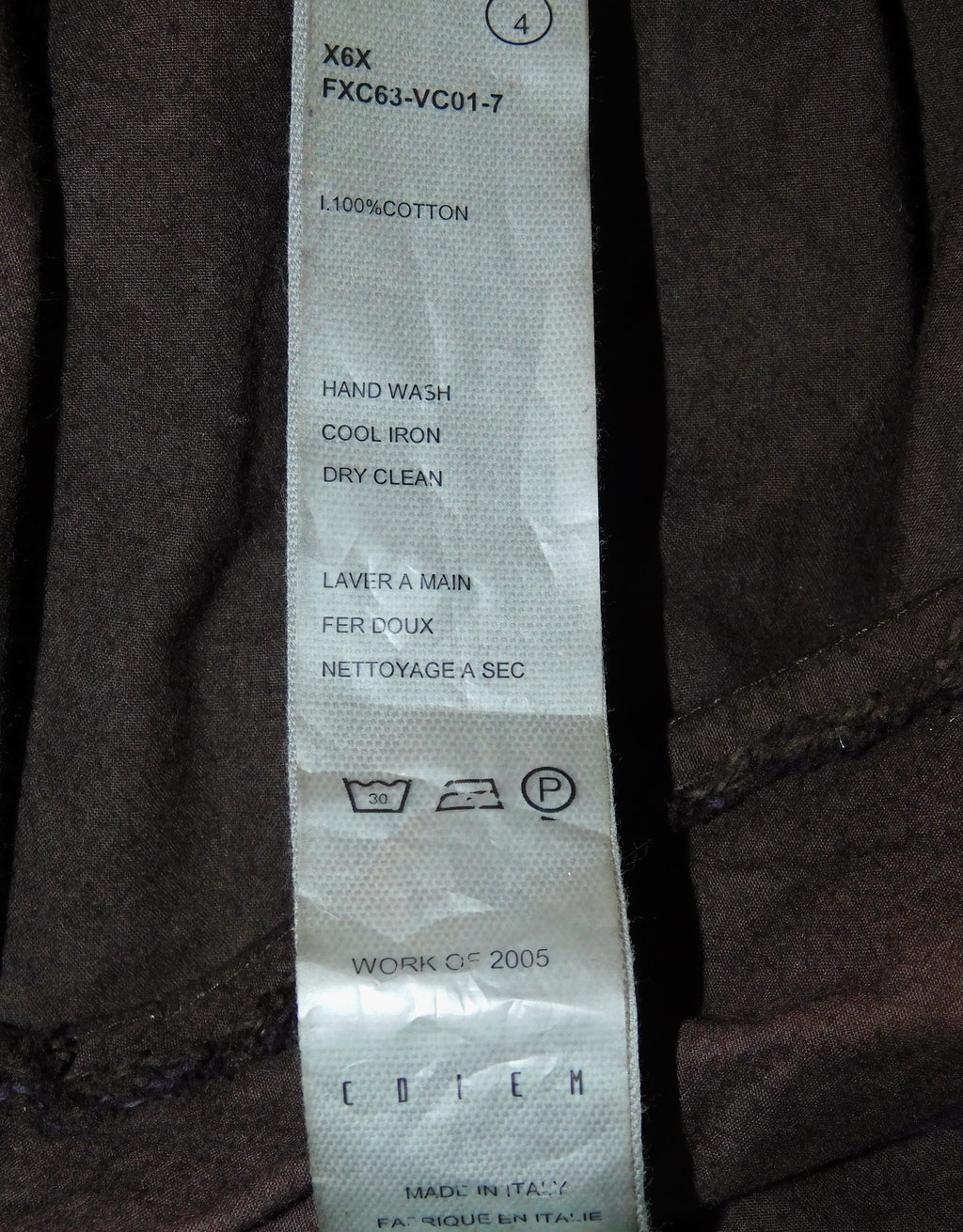 L’Maltieri Carpe Diem long purple trench coat
